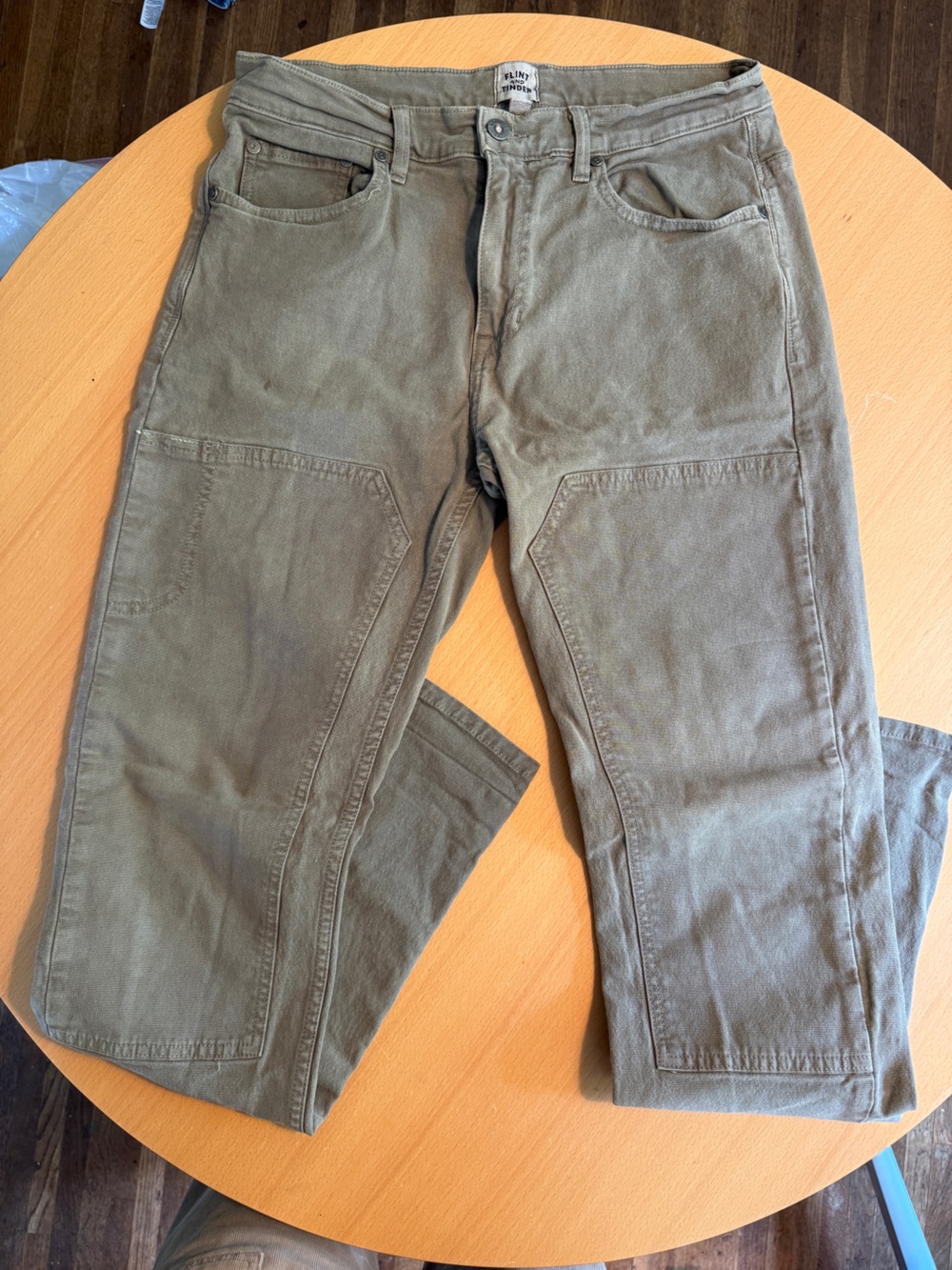 Men's Utility Work Pants - Olive Green